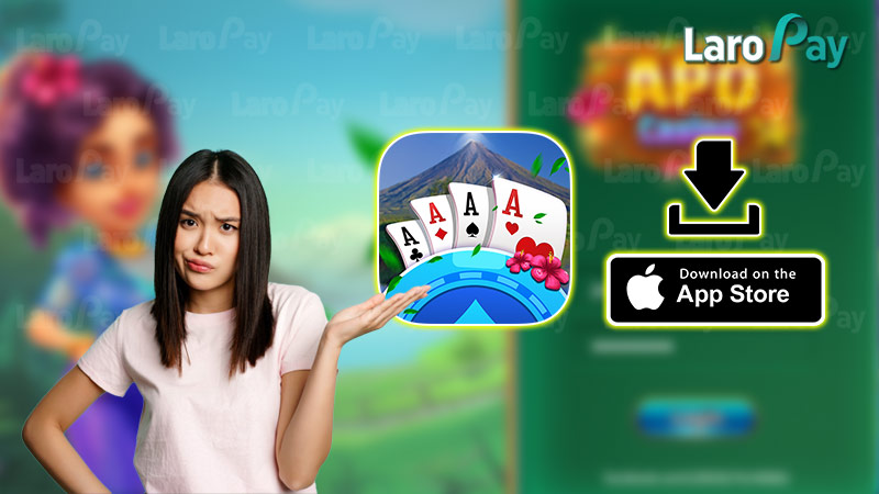 Instructions for downloading the Apo Casino app on iOS