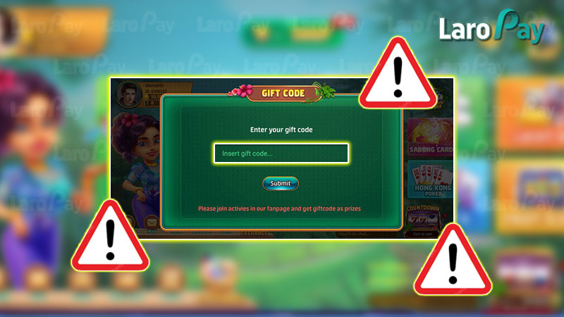 Note when receiving Apo Casino Giftcode