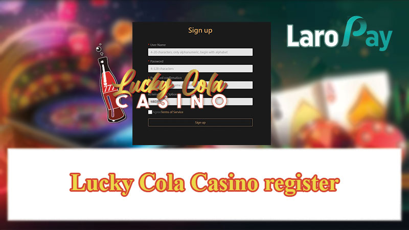 Lucky Cola Casino register