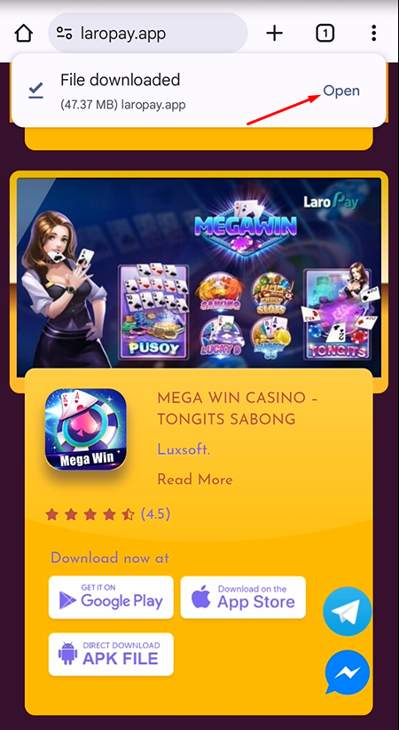 I-install ang Megawin App
